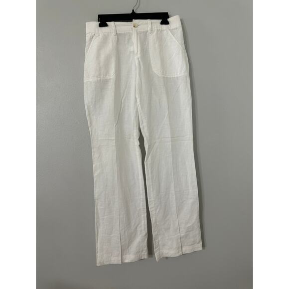 Banana Republic Wide Leg Linen Pant sz 6 - Picture 1 of 4
